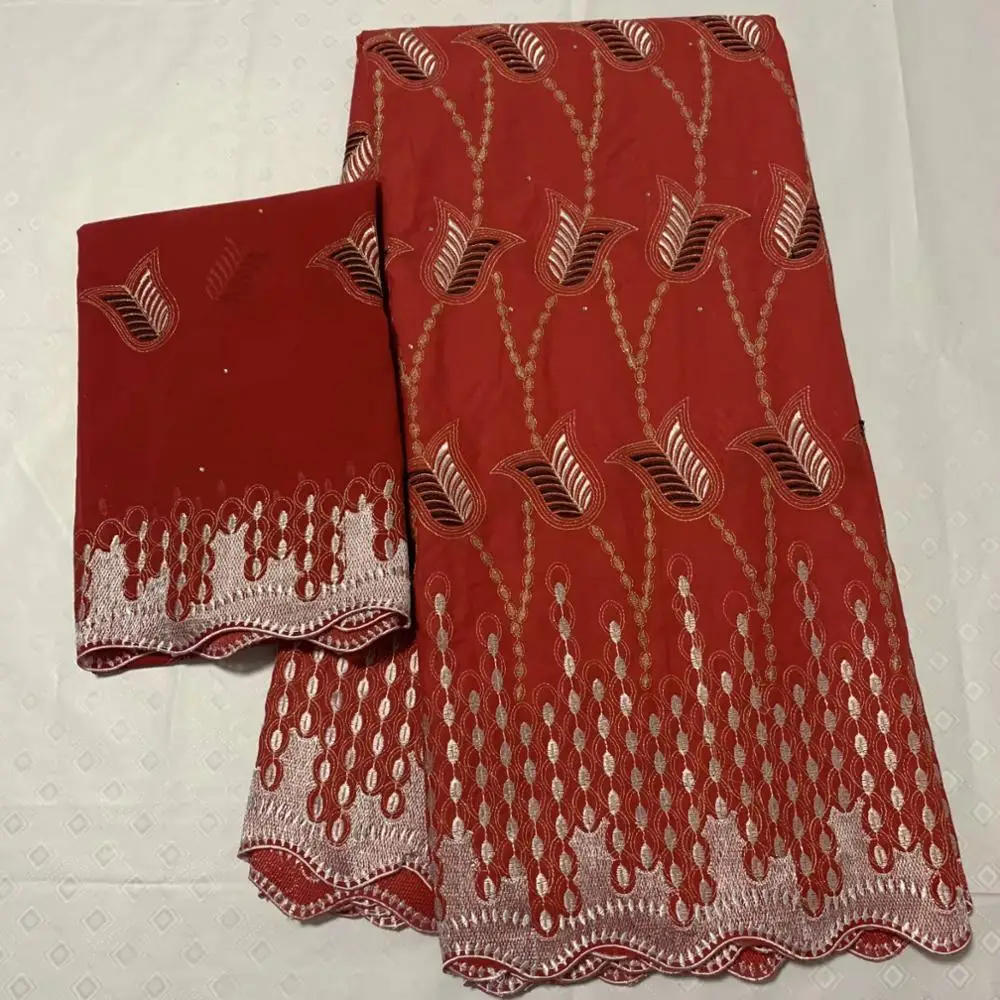 

High Quality Swiss Voile Lace In Switzerland Latest African Dry Lace Fabric With Stones Swiss Cotton Lace Fabric For Dress RED