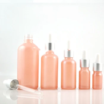 

10ml Pink Sprayed Glass Bottle Essential Oil Bottle Glass Dropper Refillable Cosmetic Containers