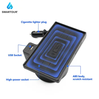 

10W Qi Car Phone Holder Wireless Charging Car charger Holder For Bmw X5 X6 2014-2019 For Iphone 8 X Xs Max Well For Carplay