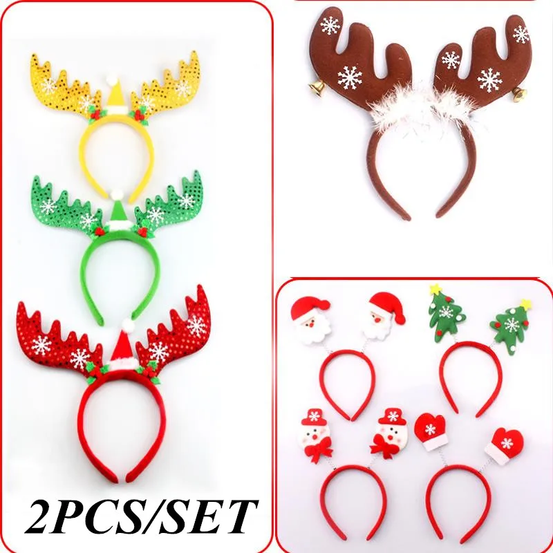 Christmas Headbands Decoration Headband Headband Led Light Hairband Hairband Accessories Women Headwear
