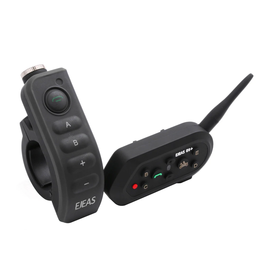 Ejeas E6 Plus Bluetooth Мотоциклетный домофон IP65 водонепроницаемый беспроводной BT мотоциклетный шлем гарнитура VOX Interphone рефери-гарнитура