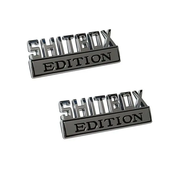 2 шт. SHITBOX эмблема EDITION хромированные значки наклейки для автомобиля  Автомобили | Отзывы и видеообзор