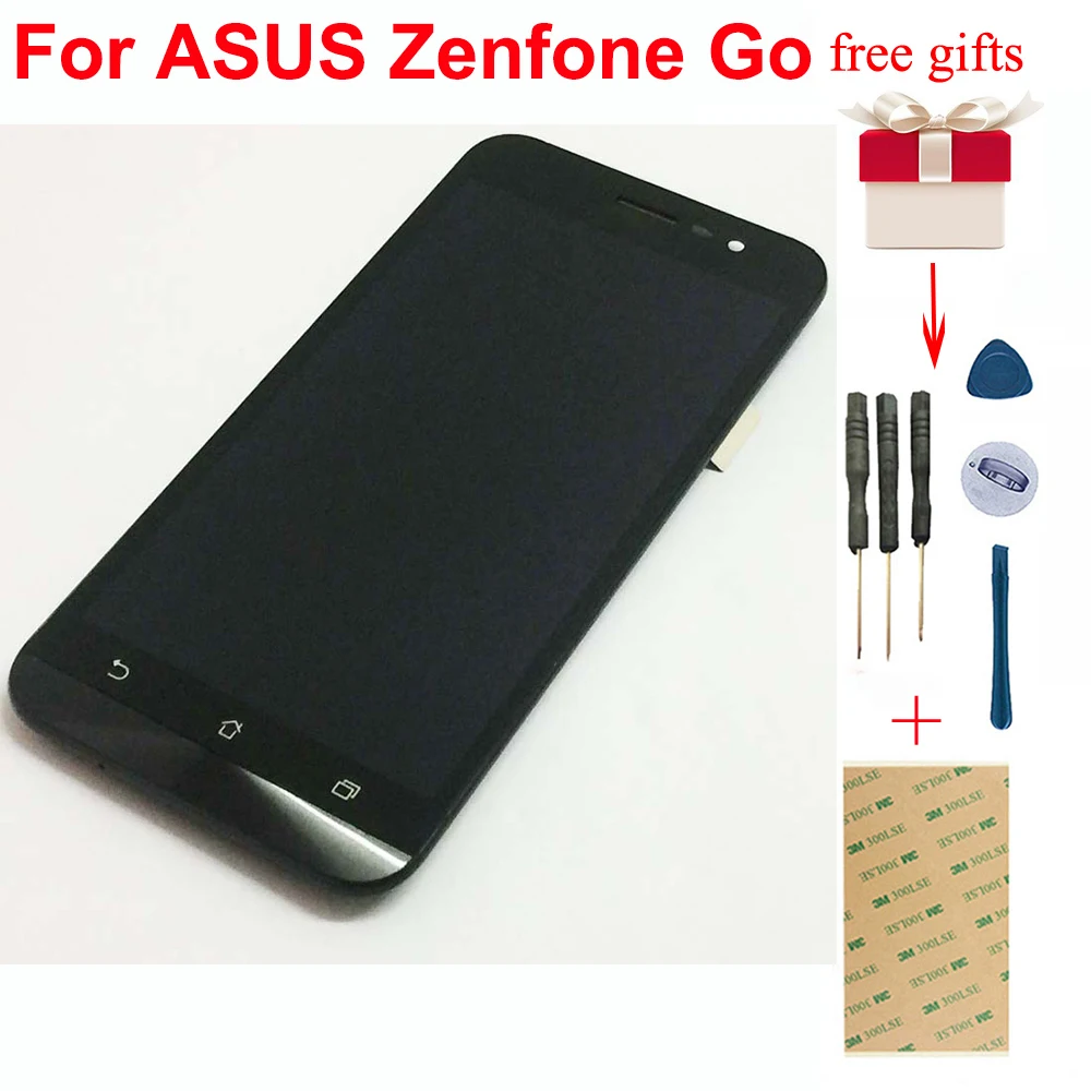Для ASUS ZB500KL X013DA ЖК дисплей сенсорный экран дигитайзер сборка с рамкой Замена для