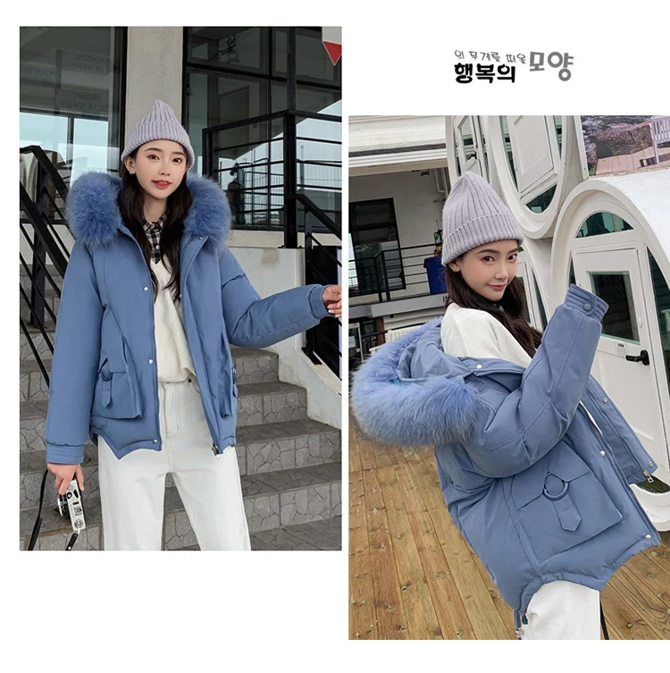 Photo Shoot Autumn And Winter New Style Loose And Plus-sized Short down Jacket Women's Slimming Short-height Thick Coat Cot