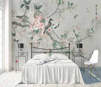 

[Self-Adhesive] 3D Chinese Bird And Flower Painting WG206 Wall Paper mural Wall Print Decal Wall Murals Belly