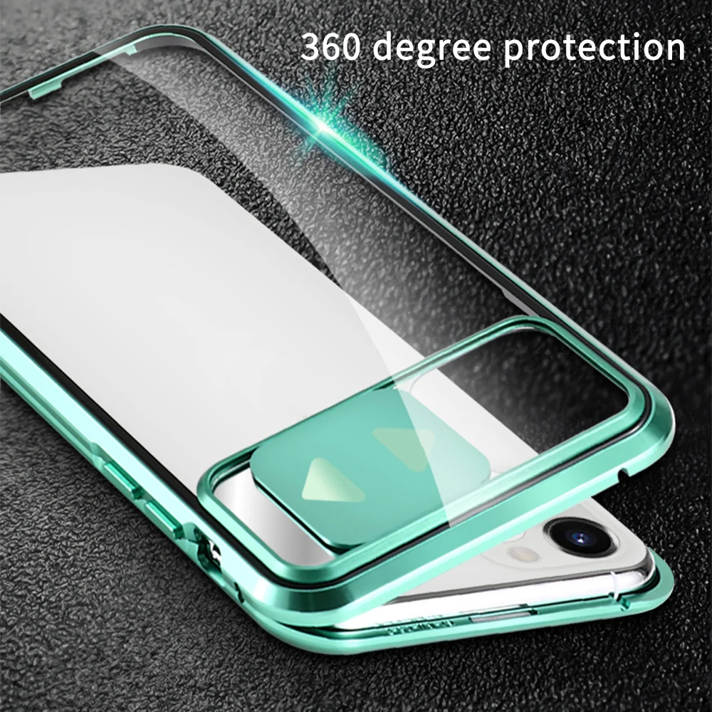 Защитный чехол KISSCASE Slide для iPhone 11/Pro/Max магнитный стеклянный 7 8 6 s Plus 11 Магнитный |