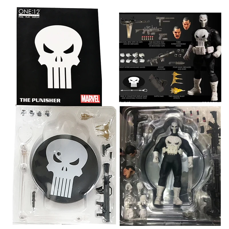

15cm New Mezco One:12 The Punisher Special PVC Action Figures Collection Model Toy Doll Gift