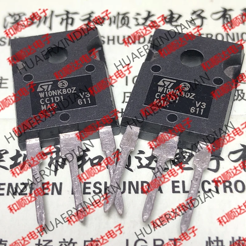 5 шт., новые оригинальные кнопки W10NK80Z STW10NK80Z-247 800V 9A