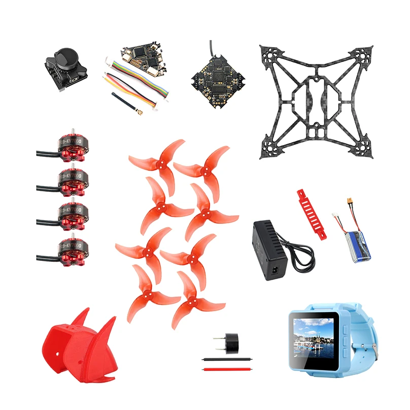 DIY T100 100 мм Колесная база Крытый FPV гоночный Дрон ж/Crazybee F4 PRO V3.0 Контроллер полета Frsky приемник FPV часы 7000kv мотор