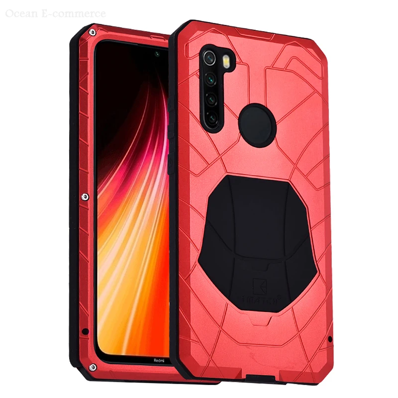 IMATCH чехол для Xiaomi Redmi Note 8 Pro Чехол для Телефона Жесткий Алюминиевый металлический полная защита противоударный сверхпрочный чехол