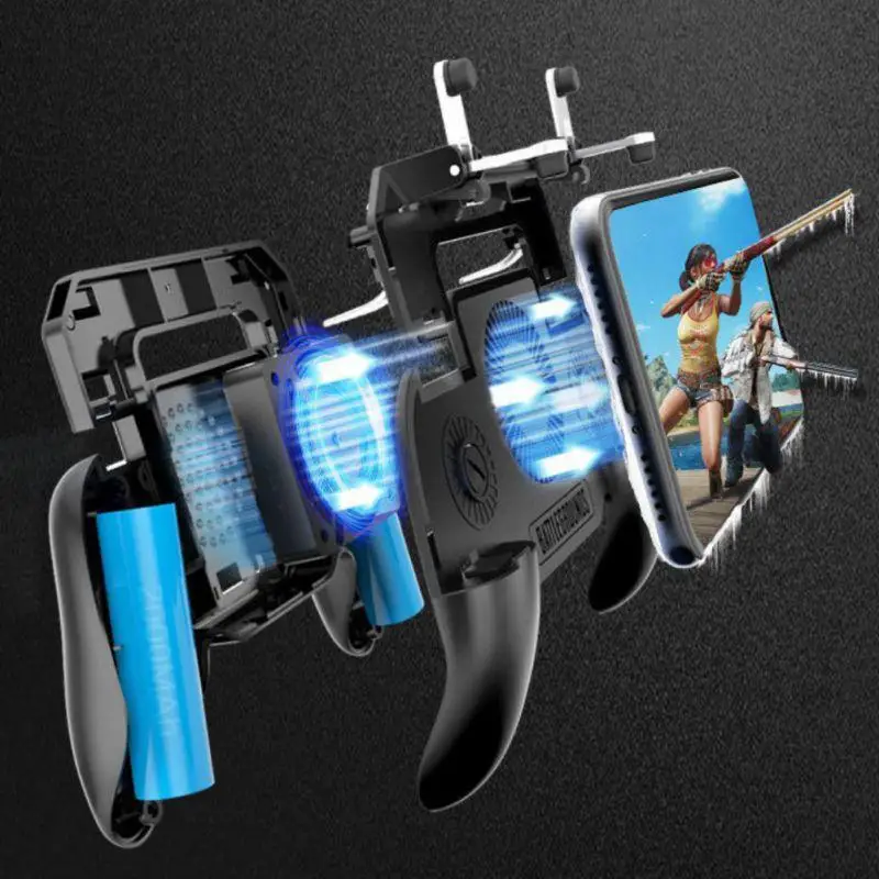  BEESCLOVER PUBG Mobile Phone Game Controller Joystick Cooling Fan Gamepad for Android IOS