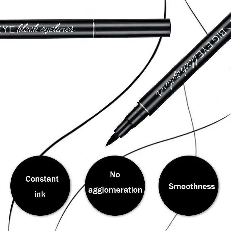 1PC Women Eyeliner Liquid Pen Waterproof Long Lasting Quick Drying Smooth Eye Liner Pen Pencil Cosmetic Lady Beauty Make Up Tool