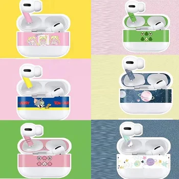 

For airpods pro sticker cute cartoon Sticker Skin Film Accessories for airpods pro 2019 back dust-proof Skin Avocado funda