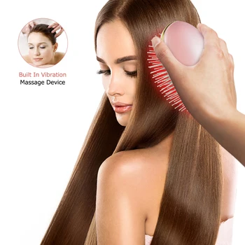 

Portable Negative Ion Hairbrush Anti-static Hair Straightening Comb Vibration Head Massager Hair Anti Hair Loss Comb