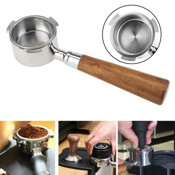 

Coffee Portafilter Wooden Handle 51mm For Delonghi ECO310/EC680/EC685 Kitchen Dinning Bar Coffeeware