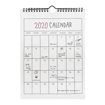 

Creative Calendar 2020 Hanging Schedule Memo Monthly Wall Calendars for Home and Office Decoration