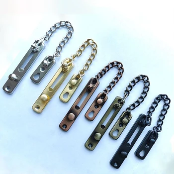 

Stainless Steel Anti-theft Chain Golden Green Antique Red Antique Black Anti-theft Chain Hotel Safety Chain Door Button