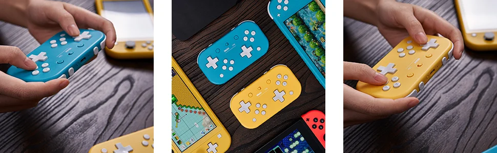 8BitDo Lite Bluetooth геймпад для nintendo Switch Lite nintendo Switch Windows Yellow Turquoise Edition