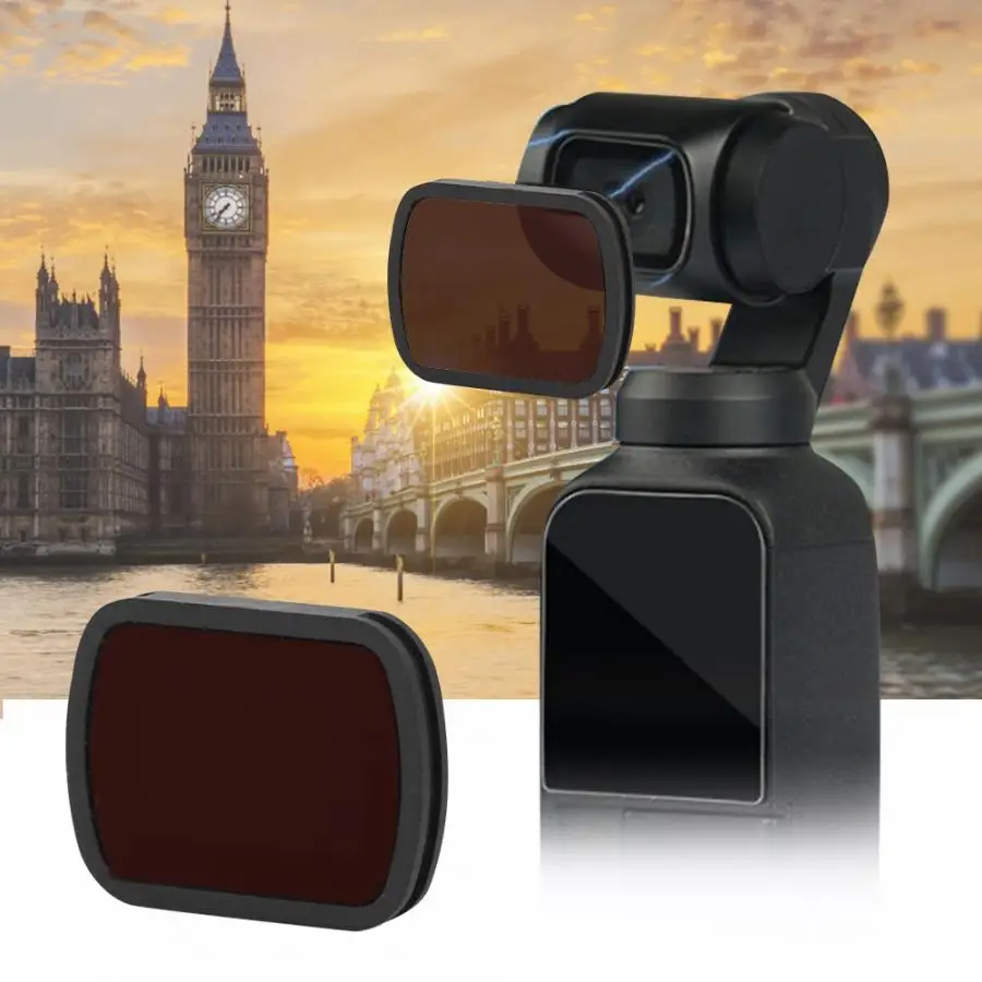 1 шт. оптический стеклянный ND400 фильтр объектива камеры для DJI OSMO карманный фильтр камеры