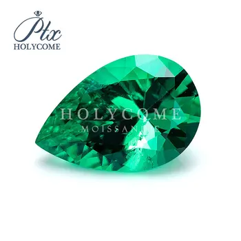 

4x6mm Holycome lab created emrald heart cutHot Sales green colors VVS diamond TOPQUALITY Green for moissanite ring making