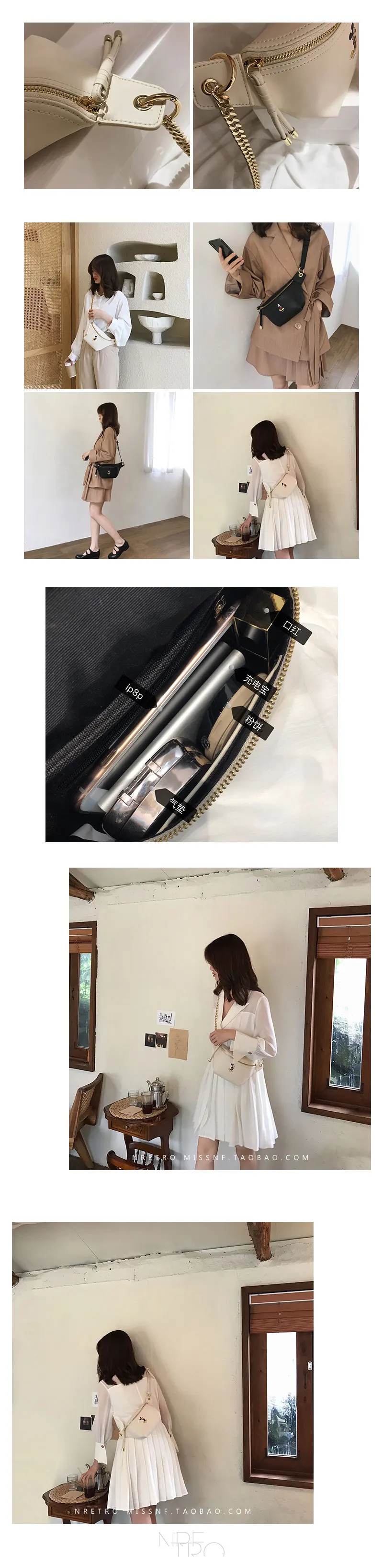 Disney Waist Pack Girls New Mickey Mouse Chest Messenger Bag Women Crossbody Shoulder Bags PU Waterproof Zipper Pocket Lady