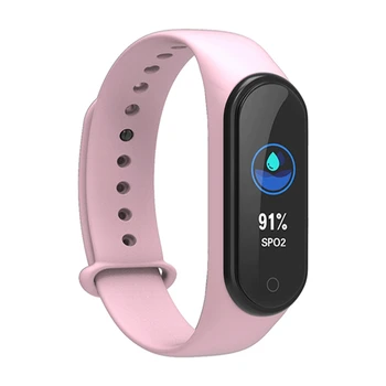

Bakeey M4 Heart Rate Blood Pressure Oxygen Monitor Multi-sport Modes Light-up Screen 0.96inch TFT Alert Smart Band Wristbands