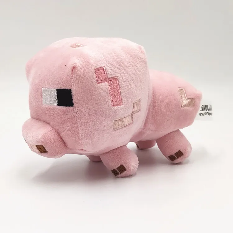 

Kawaii Minecrafted Creative Stuffed Plush Doll Zombie Squid Bat Little Yellow Pig Kids Children's Toy Birthday Christmas Gift