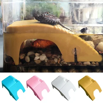 

Reptiles Floating Platform With Suction Cups, Turtle Plastic Basking Platform With Ladder