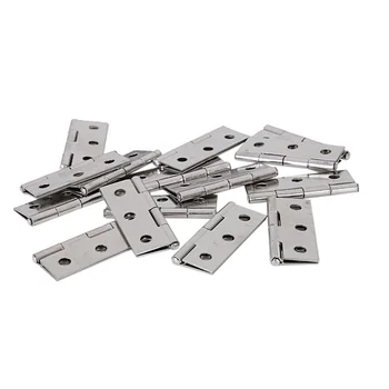 

2-inch Cupboard Cabinet Door Folding Butt Hinges Silver Tone 15 Pcs