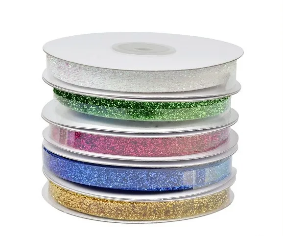 

5Yard/lot (5/8") Glitter Velvet Ribbon For Headband Clips Bow Wedding Decoration Gift Wrap DIY Handmade Material