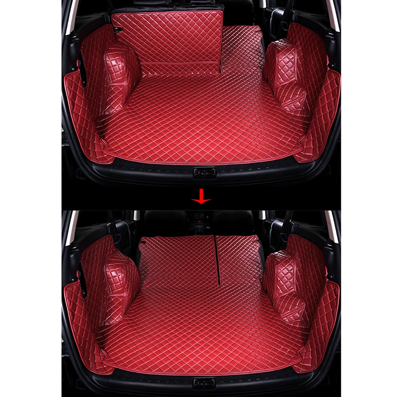 Tapis de coffre de voiture en cuir personnalisé pour Renault