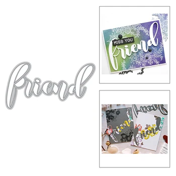 

2020 New Metal Cutting Dies Scrapbooking Letter Words For DIY Making Embossing Paper Circle Frame Stencil Card Craft no Stamp