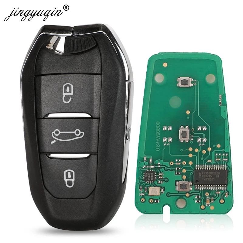Jinyuqin KeylessGo VA2 / HU83 Смарт ключ для Citroen C4 C4L DS4 DS5 автомобильный удаленный 433 92 МГц ID46