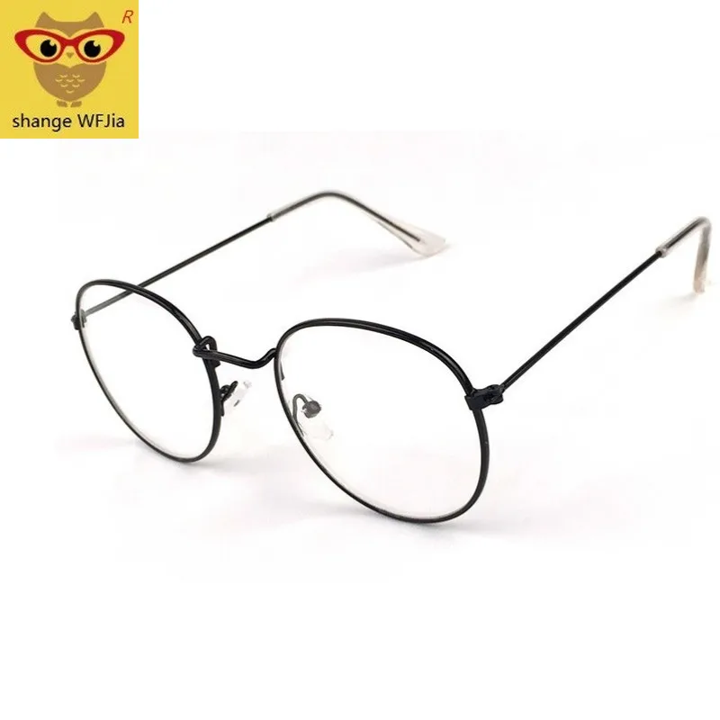 Женская оправа для очков 2020 оптических металлическая круглая с прозрачными