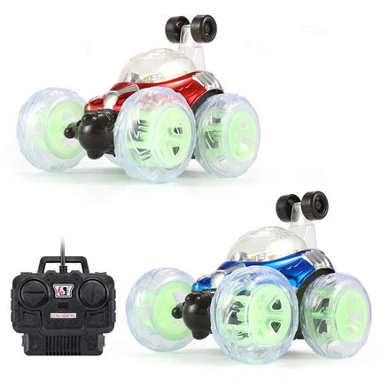 4wd RC автомобиль детские игрушки Светящиеся 360 спиннинг переворачивается с цветной вспышкой и музыкальной машиной игрушка для детей настенный альпинистский автомобиль с дистанционным управлением