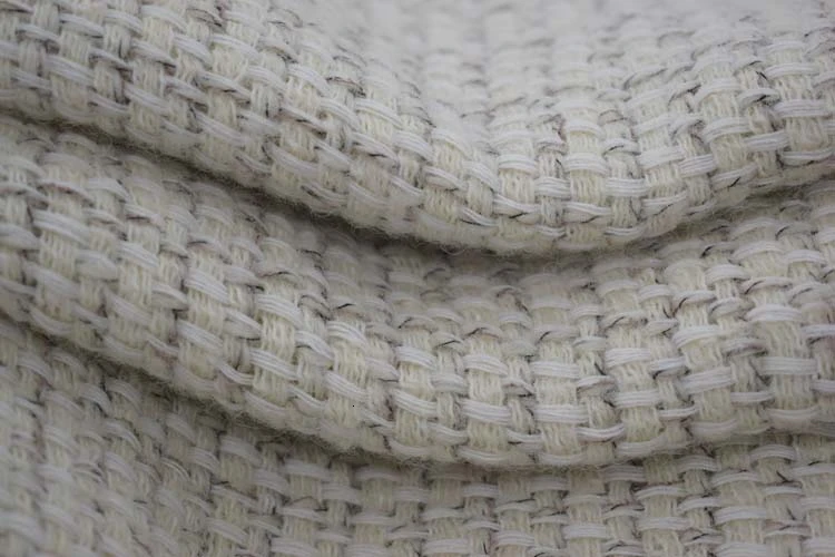 Зимняя бежевая мягкая утолщенная шерстяная твидовая ткань для пальто в африканском стиле tissu telas por metro tissus au metre tela tecido stoffen DIY