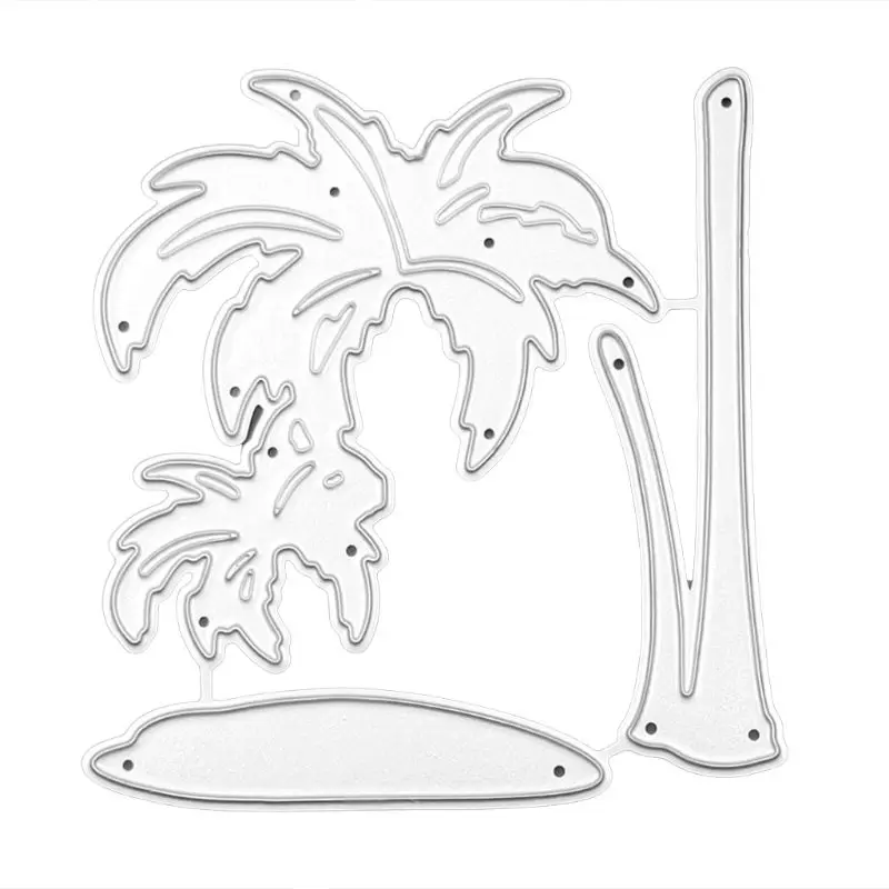 

Coconut Tree Metal Cutting Dies Stencil DIY Scrapbooking Album Stamp Paper Card Embossing Craft Decor