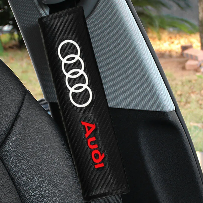 2 шт. автомобильный Стайлинг для audi a3 a4 a5 a6 a7 a8 Q3 Q4 Q5 Q6 Q7 b8 b6 c6 сиденье Ремни Чехлы обивка углеродного волокна пояса; Ширина плеч; Длина рукава