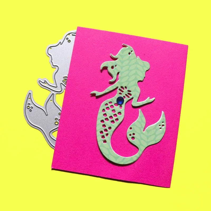 Вырубные штампы Русалка Скрапбукинг оформление открыток бумага ремесло DIY