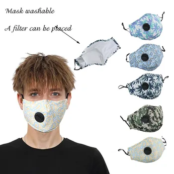

Summer Mask Breathing Valve Cotton Mask Dustproof Windproof Mask Breathing Mask face mask