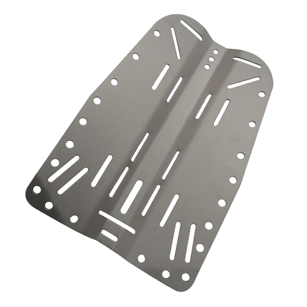 Lightweight Titanium Alloy Dive Backplate Scuba Diving BCD Harness Back Plate Scuba Diving Back Plate for Water Sports 
