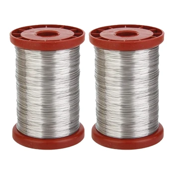 

2Pcs 0.5mm 500G Iron Bee Hive Frame Wire, Beekeeping Equipment Bee Hive Tool Beekeeper Tool