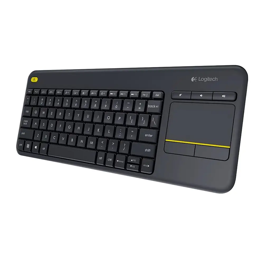 Logitech K400 Plus беспроводная сенсорная клавиатура с тачпадом для Android Smart TV|Клавиатуры|
