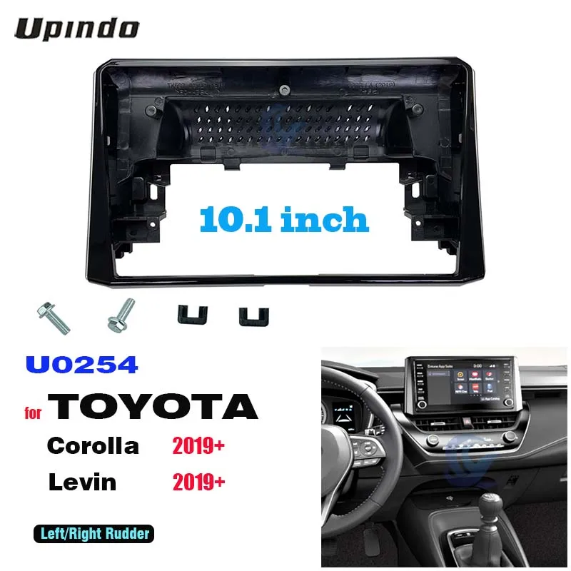 

Установка для автомобильного радиоприемника, 10,1 дюйма, DVD, GPS, Mp5, пластиковая панель Fascia Для TOYOTA Corolla Levin 2019, комплект крепления для приборной панели