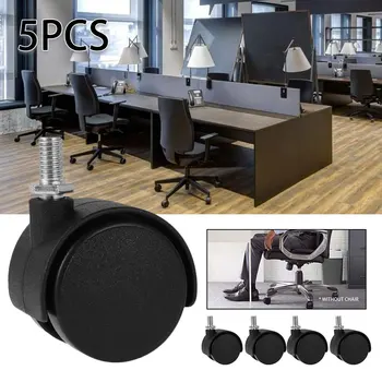 

5pcs Office Chair Caster Universal Wheel Furniture Caster Without Brake Swivel Castor Wheels Replace Trolley Machinery Silent