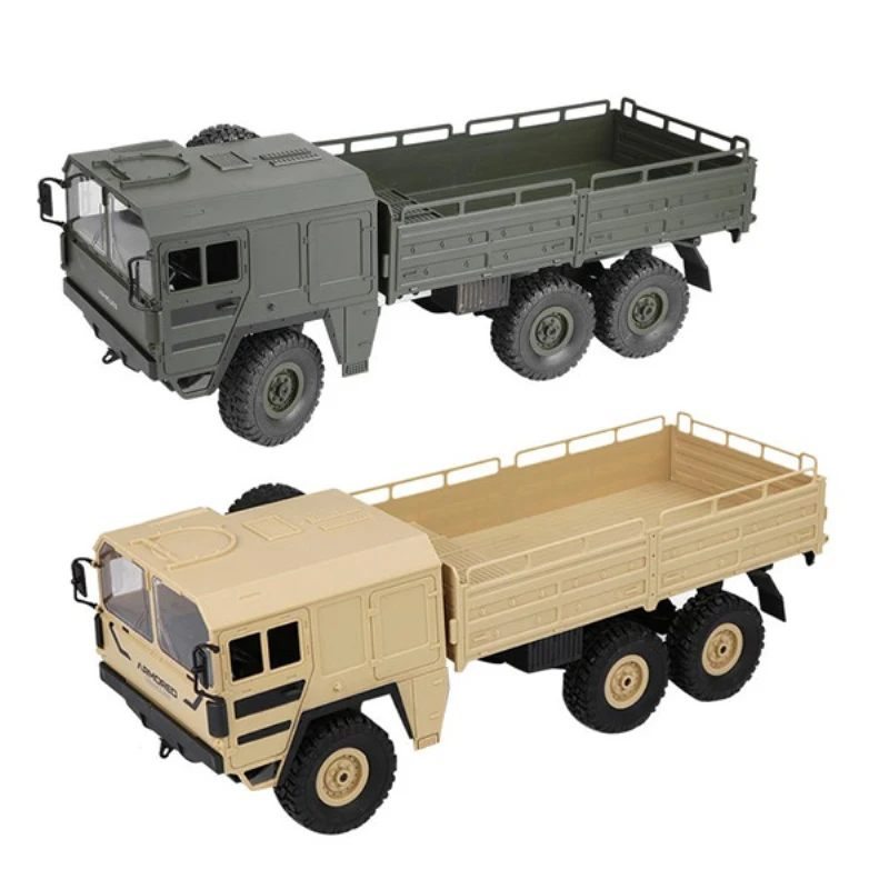 Children Chrismass Gift Large Military Radio Control Truck 2.4G Loading 6WD 6 Wheel RC Army Truck Toys Rock Crawler Electric Toy