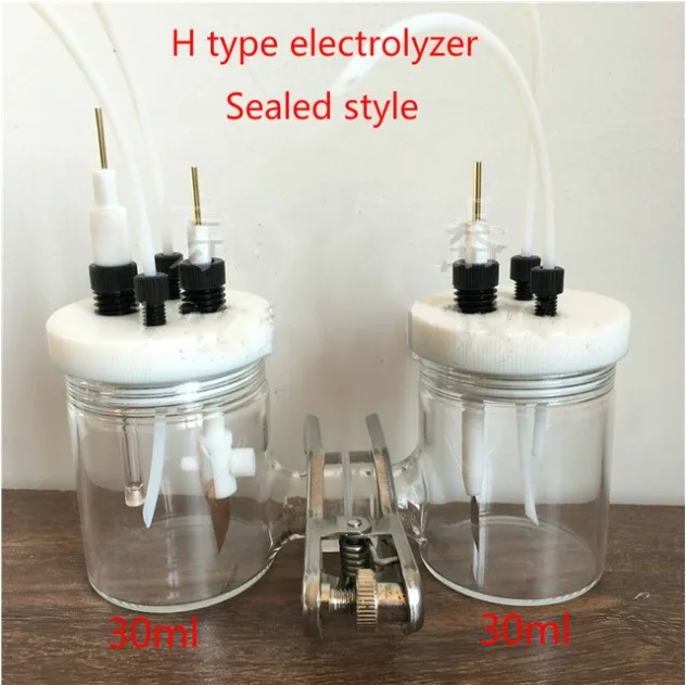 Модель H герметичный электролизатор, CH2010 может обменять ионную мембрану типа H электролиза и соответствующий электрод - Цвет: 30ML