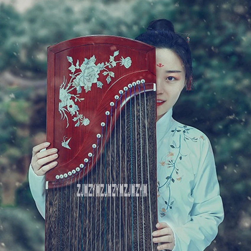 Guzheng портативная Фортуна Paulownia деревянная качественная панель для выполнения специального инструмента guzheng с роскошными аксессуарами ZYG-116