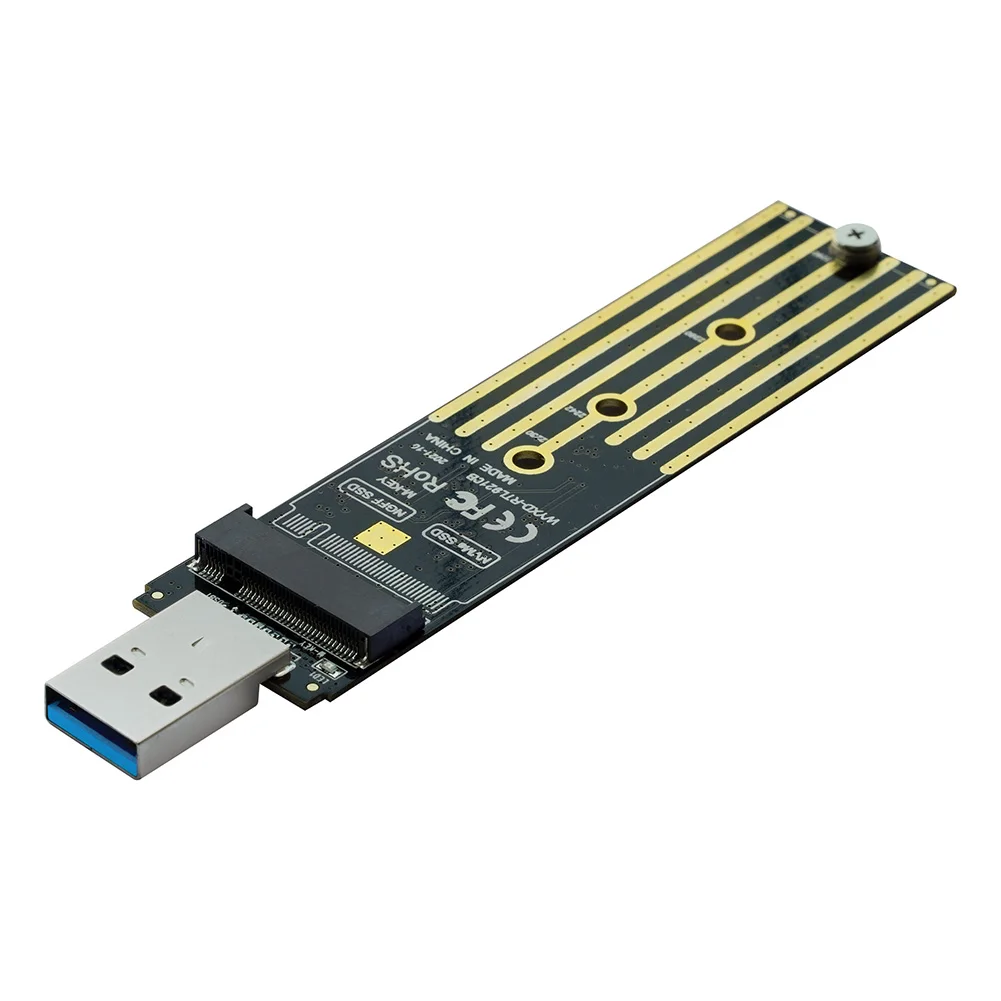 Переходник M.2 NVME SSD на USB 3 1 PCIE NGFF SATA M/B Ключ двойной протокол RTL9210B 10 Гбит/с USB3.1 Gen 2