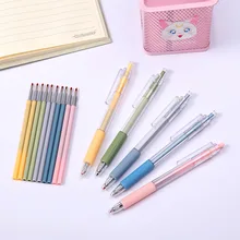 Stylo gel Morandi 0.5mm, 5 pièces/ensemble, créatif mignon, kawaii, capuchon à séchage rapide, neutre, fournitures de papeterie pour journal